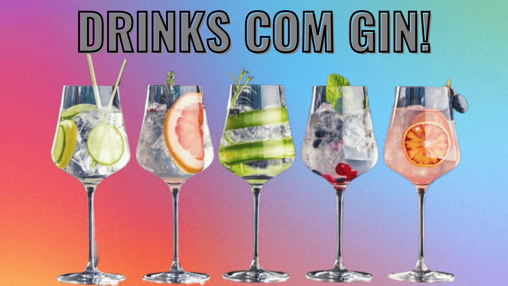 DRINKS COM GIN!